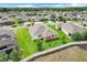 Aerial view of the home showcasing the backyard and surrounding neighborhood at 1706 Lake Sims Pkwy, Ocoee, FL 34761