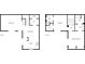 A detailed floor plan showcasing the layout of the home's two floors, including the living room, kitchen, and bedrooms at 1912 Cattleya Dr, Kissimmee, FL 34741