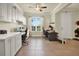 Spacious office featuring custom cabinets, tiled floor, and natural light at 2795 Westyn Cove Ln, Ocoee, FL 34761