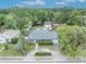 Aerial view of a beautiful home with a pool and well-manicured landscaping at 303 W Par St, Orlando, FL 32804
