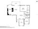 Detailed floor plan showcasing the layout of the home, including the kitchen, bedrooms, and bathrooms at 433 Arcadia Lakes Dr, The Villages, FL 32162