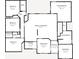 Detailed floor plan showcasing the layout of the home, including the kitchen, bedrooms, bathrooms, and living spaces at 440 Skyview Pl, Chuluota, FL 32766