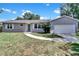 Charming single-story home with a well-maintained lawn, attached garage, and inviting front entrance at 7709 Pine Hollow Ct, Orlando, FL 32822