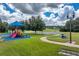 A vibrant community playground features colorful equipment and picnic area for Gathering fun and recreation at 8208 Westminster Abbey Blvd, Orlando, FL 32835