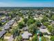 Expansive aerial view of neighborhood with mature trees and homes with swimming pools on a sunny day at 1228 Vantage Dr, Orlando, FL 32806