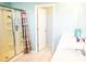 Bright bathroom featuring a tiled shower with a shower curtain and double vanity at 184 Lake Smart Cir, Winter Haven, FL 33881