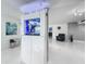 Open floor plan featuring a unique aquarium room divider, and modern decor at 1150 Carmel Cir # 301, Casselberry, FL 32707