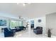 Spacious living room with a ceiling fan, balcony access, and comfortable seating arrangement at 1150 Carmel Cir # 301, Casselberry, FL 32707