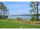 Beautiful lake view with lush green lawn and mature trees at 15698 Marina Bay Dr, Winter Garden, FL 34787
