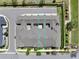 Overhead aerial view of townhome with private backyard at 16217 Prairie School Dr, Winter Garden, FL 34787