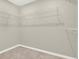 A walk-in closet showing ample wire shelving and neutral colored carpet at 16217 Prairie School Dr, Winter Garden, FL 34787