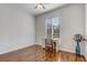 Home office with a desk, chair, and window, offering a functional workspace at 1900 Nw 57Th Ct, Ocala, FL 34482