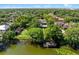 Waterfront estate featuring mature trees, manicured lawns, and a private dock at 2001 Bett Mar Ln, Winter Park, FL 32789