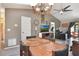 Dining room, overhead lighting, open floorplan with views into the Gathering room and study at 239 Hill St # 239, Casselberry, FL 32707