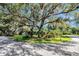 Picturesque street view featuring a majestic oak tree adorned with Spanish moss, creating a serene and inviting atmosphere at 5301 Forest Breeze Ct, St Cloud, FL 34771