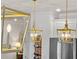 Close-up of elegant, modern lighting fixtures at 5648 Cedar Chase Dr, St Cloud, FL 34771
