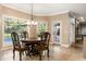 Bright breakfast nook with views of the pool and outdoor area at 8368 Rambling River Dr, Sanford, FL 32771