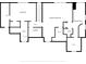 Upstairs floor plan featuring bedrooms, laundry and a primary bath layout at 1299 Harding Street, Winter Park, FL 32789