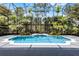 Beautiful in-ground pool with lush tropical landscaping, and a screened enclosure for an outdoor oasis at 10033 Hart Branch Cir, Orlando, FL 32832