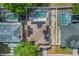 Overhead view of property showing the pool, yard, and solar panels on the roof at 1188 Foxforrest Cir, Apopka, FL 32712