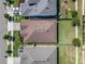 Aerial view of a well-maintained single Gathering house with brown roof and green grass at 12188 Ryegrass Trl, Orlando, FL 32824