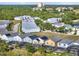 A residential street with colorful homes and a view of the community at 1449 Fairview Cir, Reunion, FL 34747