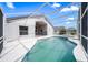 Screened in pool and spa overlooking the backyard and neighborhood at 1631 Oak Hill Trl, Kissimmee, FL 34747