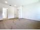 This bedroom offers natural light, neutral carpet, and multiple closets at 19065 Blueleaf St, Orlando, FL 32827