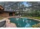 Enjoy the outdoors with this pool featuring a brick house backdrop with an updated screen enclosure at 2114 Bluff Oak St, Apopka, FL 32712