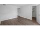 Tasteful bedroom boasting wood-look floors, a large closet, and neutral walls at 5156 Conroy Rd # 1124, Orlando, FL 32811