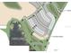 Aerial view of home site within a planned community, near a wetland area at 7335 Capstone Dr, Groveland, FL 34736