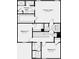 Floor plan of second floor, showcasing primary suite, bathroom, bedrooms, and laundry at 7335 Capstone Dr, Groveland, FL 34736