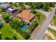 Attractive home featuring a serene backyard oasis with a private pool, lush landscaping, and ample space for relaxation at 2699 Travida Dr, Deltona, FL 32738