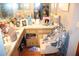 Bathroom featuring vanity, sink, mirror, and natural light at 14057 Ithaca Way, Orlando, FL 32826