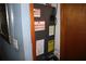 HVAC unit with visible safety labels and energy guide at 14057 Ithaca Way, Orlando, FL 32826