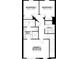 Second floor floorplan showing bedrooms, bathrooms, and dimensions at 15310 Burgtheater Dr, Winter Garden, FL 34787