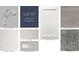 Collage of interior material selection choices including cabinet, countertop, and flooring samples at 15310 Burgtheater Dr, Winter Garden, FL 34787