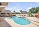 Beautiful in-ground pool and patio area, perfect for outdoor entertaining at 2945 Juniper Dr, Edgewater, FL 32141