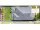 Aerial view of the home showcasing roof, yard and location within the neighborhood at 3312 Cordgrass Pl, St Cloud, FL 34773