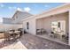 The backyard has an outdoor patio area with dining and lounge seating at 3529 Yarian Dr, Haines City, FL 33844