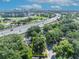 Aerial view of the property location, close to highway access and Camping World Stadium at 430 S Dollins Ave, Orlando, FL 32805