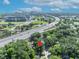 Aerial view of property showing proximity to Camping World Stadium and highway access at 430 S Dollins Ave, Orlando, FL 32805