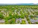 Expansive aerial view of the neighborhood, showcasing lush landscaping and the beautiful homes in the surrounding area at 532 Worthington Dr, Winter Park, FL 32789