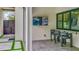 Outdoor bar with a view of the outdoor dining area and backyard at 532 Worthington Dr, Winter Park, FL 32789