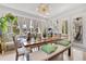 Sunlit dining area with large windows, stylish lighting, and comfortable seating at 6816 Greengrove Blvd, Clermont, FL 34714