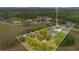 Aerial view outlining the property and surrounding landscape, highlighting its location and boundaries at 6816 Greengrove Blvd, Clermont, FL 34714