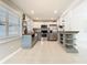 Well-lit kitchen with butcher block countertops, stainless steel appliances, and white and grey cabinets at 844 Rosalia Dr, Sanford, FL 32771