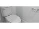 A well-maintained toilet featuring a clean and simple design at 16443 Bird Of Paradise Ave, Clermont, FL 34714
