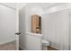 Bright bathroom with white tile and shower curtain at 189 Hammock Oak Cir, Debary, FL 32713