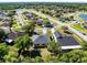 Aerial view of the home with mature trees, other homes and landscaping around the neighborhood at 19319 Briercrest Trl, Orlando, FL 32833
